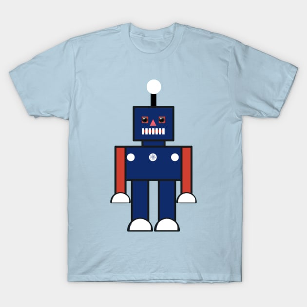 Animated cartoon robot pattern T-Shirt by LukjanovArt